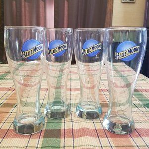 Blue Moon drinking glasses